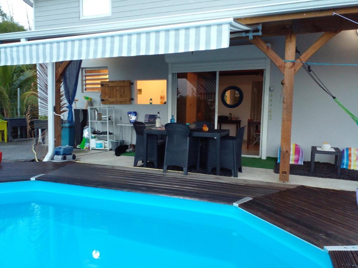 Chambre Chez L'Habitant Avec Piscine Privative Et Vue Panoramique Sur La Mer Des Caraibes Desmarinieres Exteriör bild