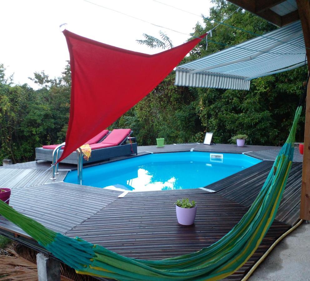 Chambre Chez L'Habitant Avec Piscine Privative Et Vue Panoramique Sur La Mer Des Caraibes Desmarinieres Exteriör bild